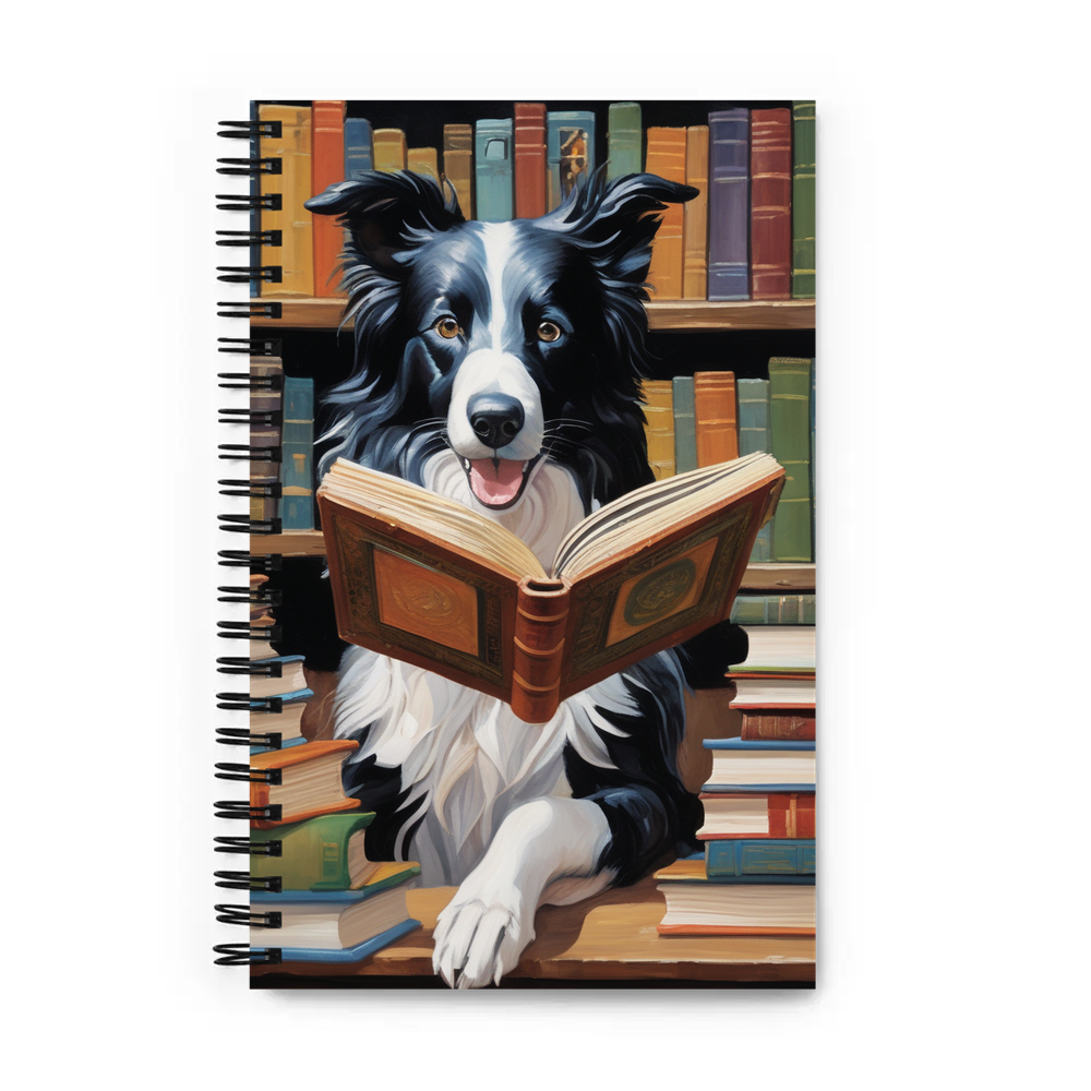 PugMug Custom Border Collie Spiral Notebook