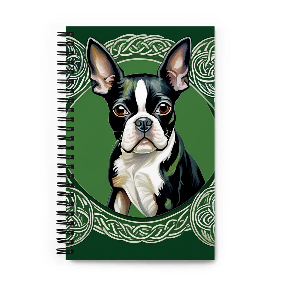 PugMug Custom Boston Terrier Spiral Notebook