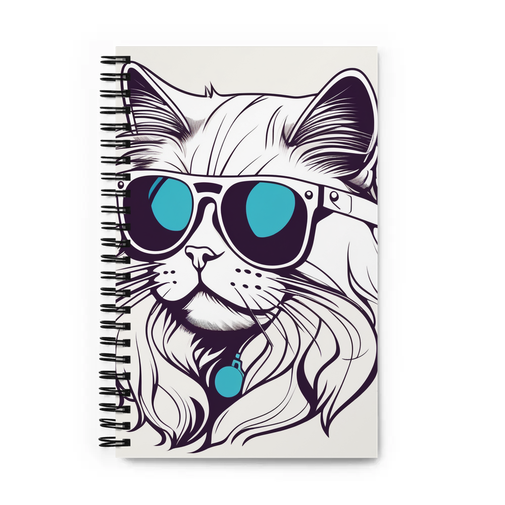 PugMug Custom White Persian Cat Spiral Notebook