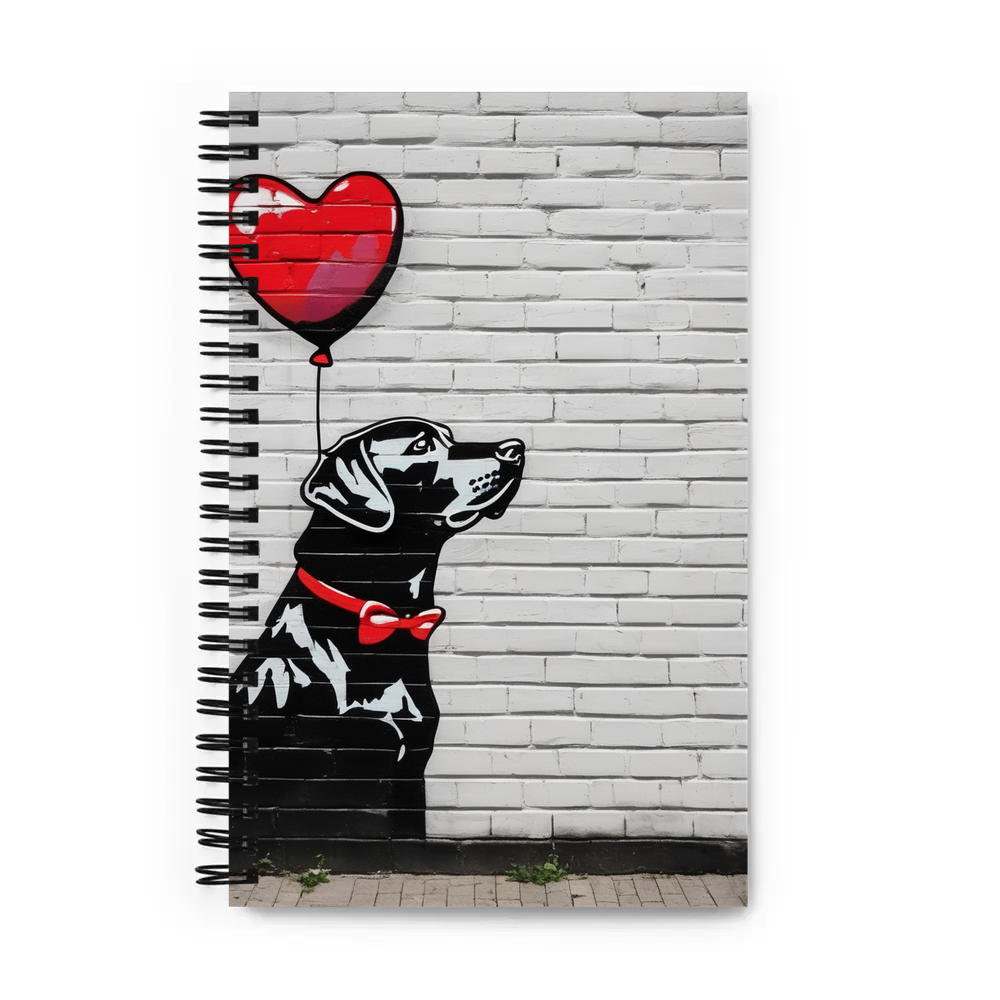 PugMug Custom Black Labrador Retriever Spiral Notebook