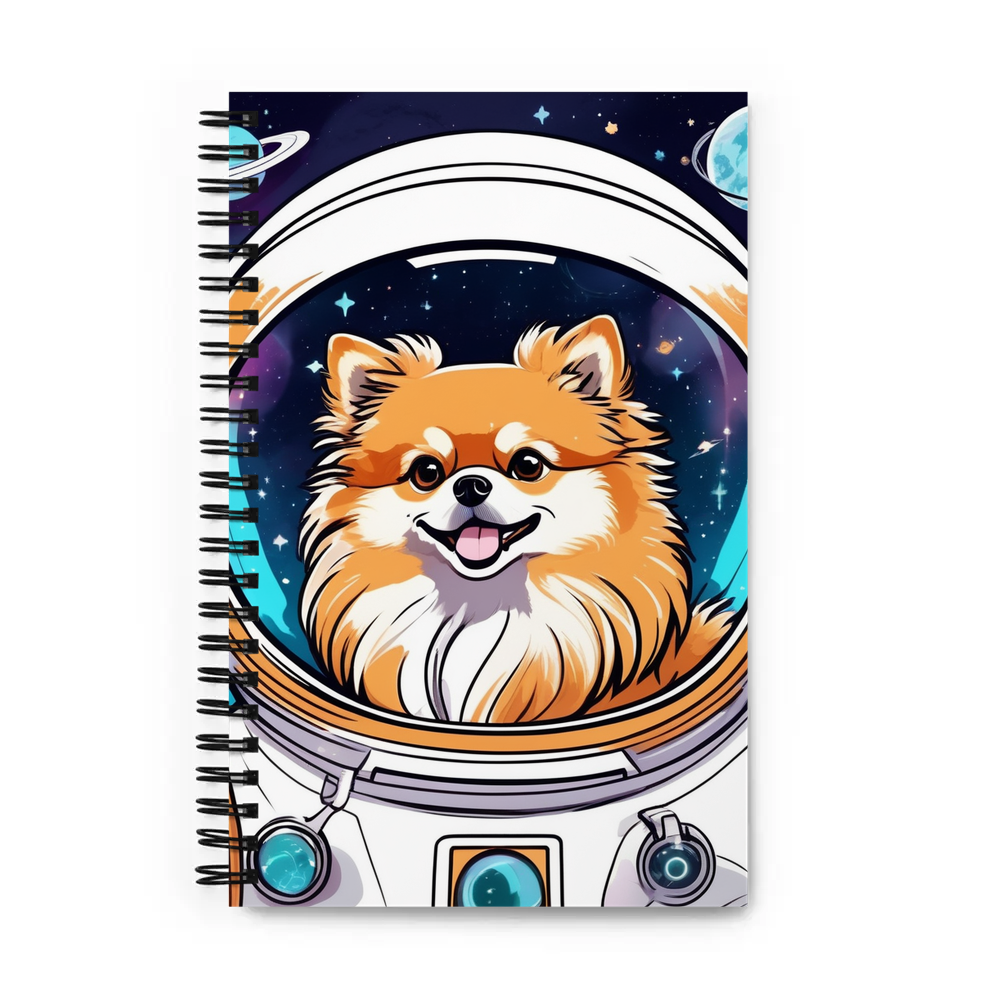 PugMug Custom Tan Pomeranian Spiral Notebook