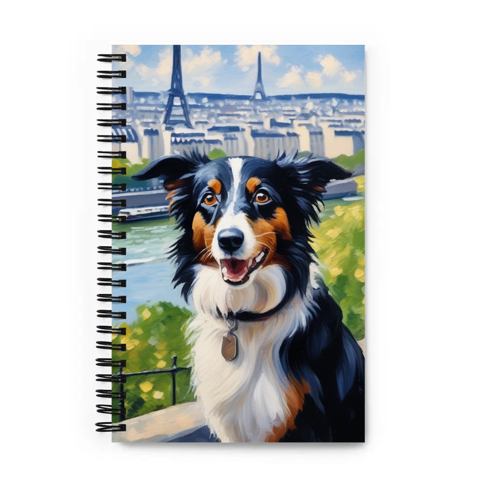 PugMug Custom Border Collie Spiral Notebook