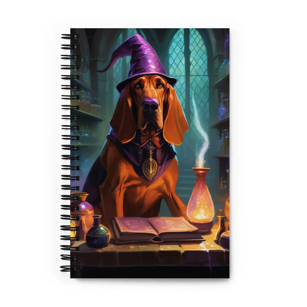 PugMug Custom Bloodhound Spiral Notebook