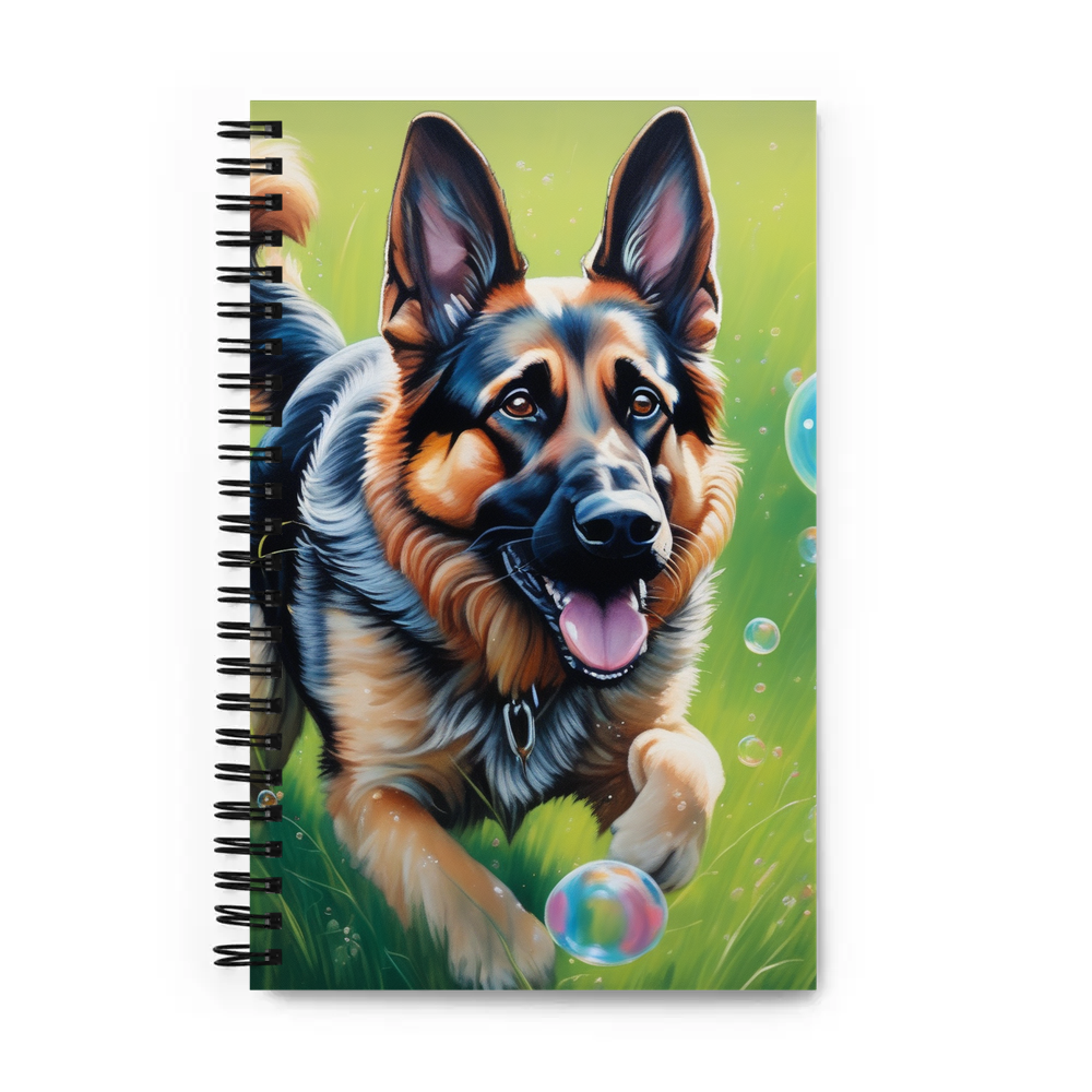 PugMug Custom German Shepherd Dog Spiral Notebook