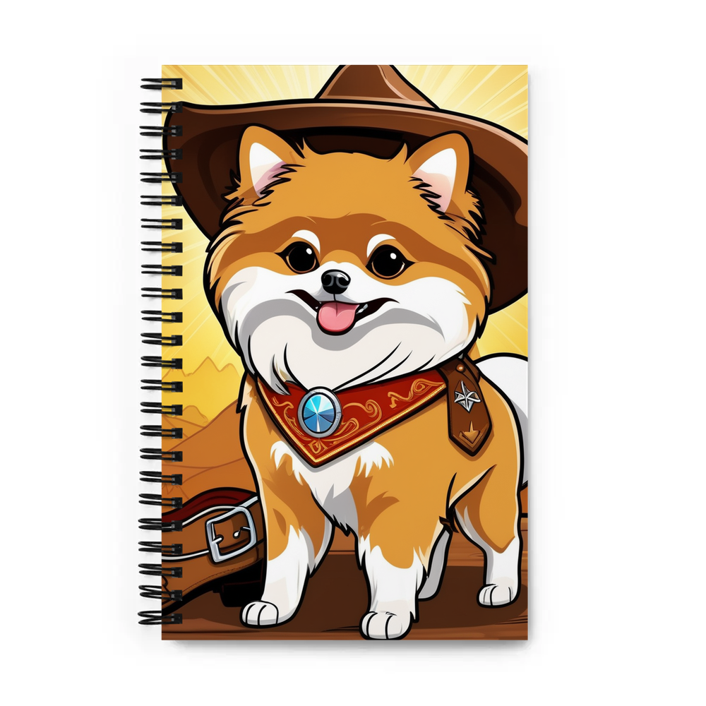 PugMug Custom Tan Pomeranian Spiral Notebook