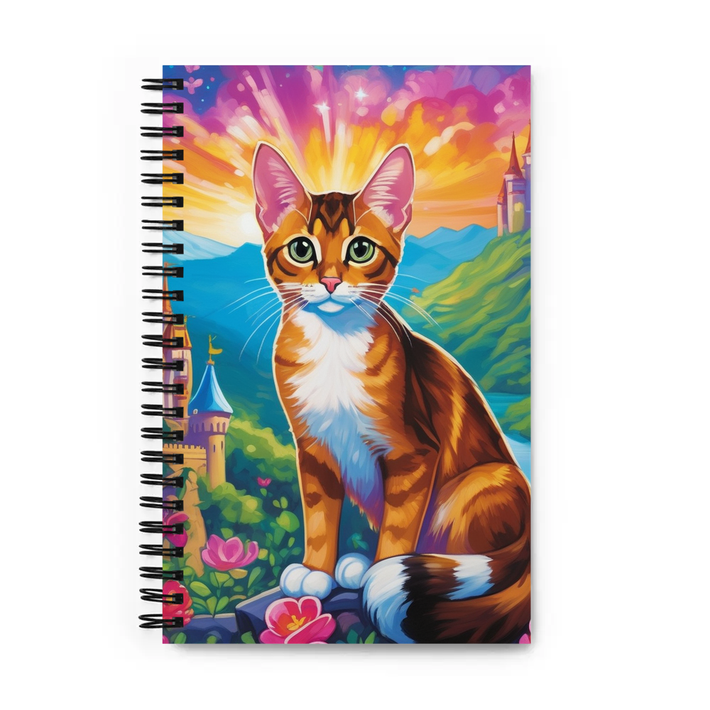 PugMug Custom Tabby Abyssinian Cat Spiral Notebook