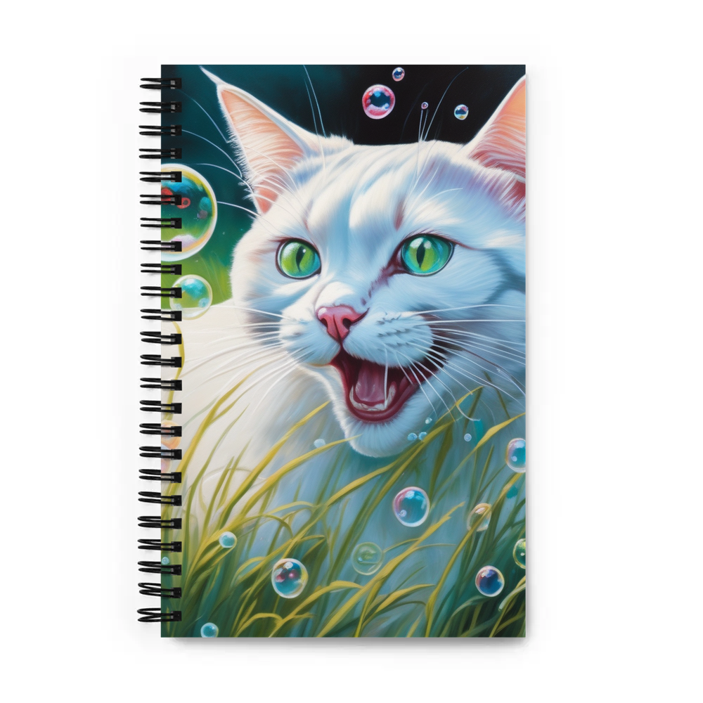 PugMug Custom White Exotic Cat Spiral Notebook