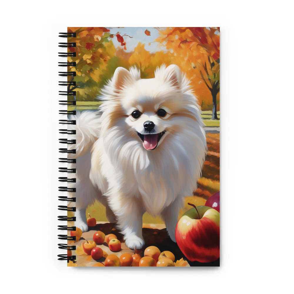 PugMug Custom White Pomeranian Spiral Notebook