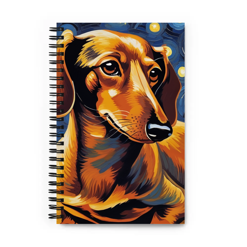 PugMug Custom Tan Dachshund Spiral Notebook