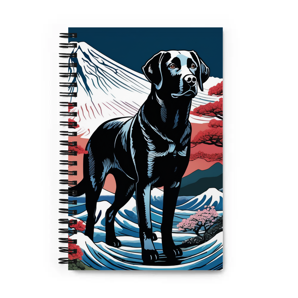PugMug Custom Black Labrador Retriever Spiral Notebook