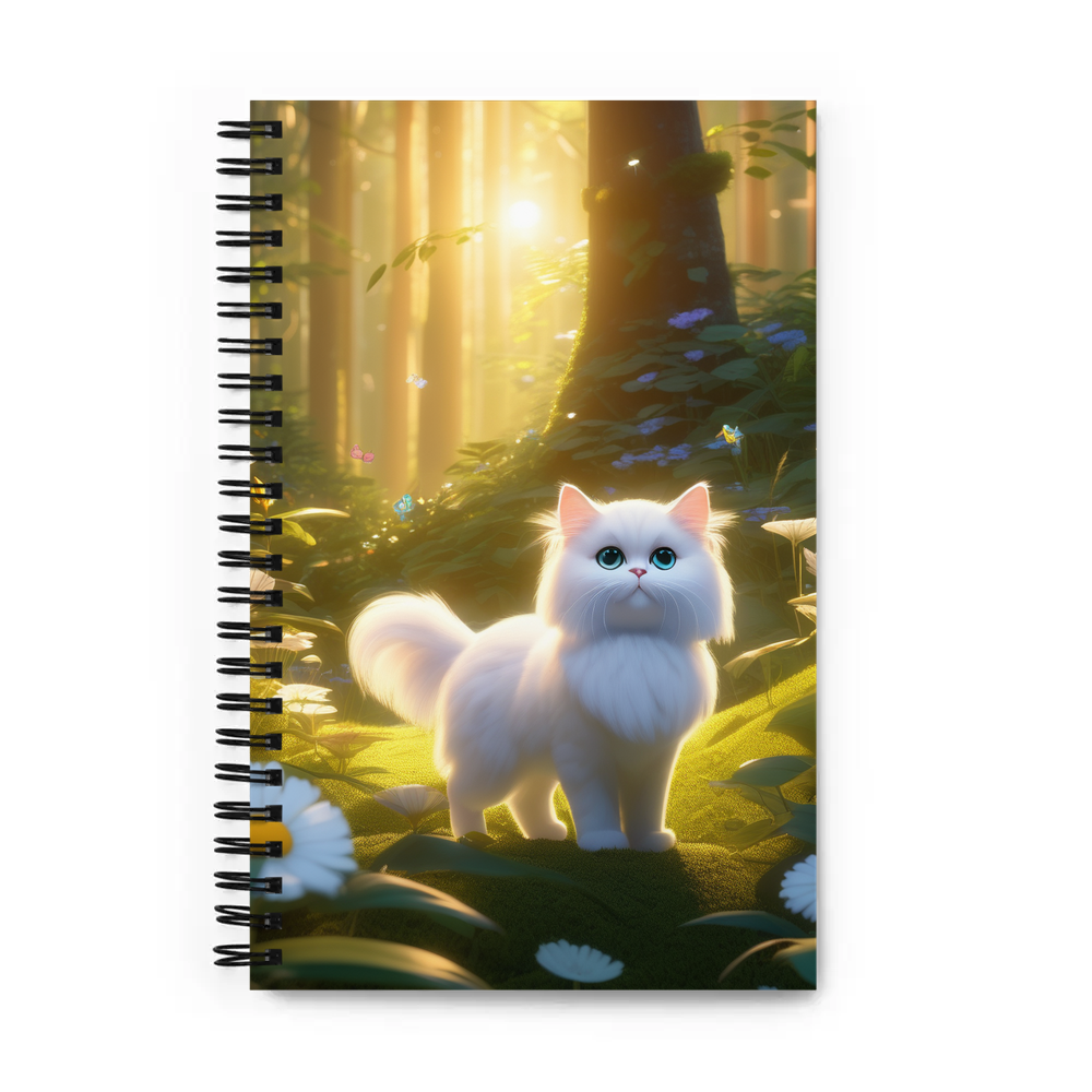PugMug Custom White Persian Cat Spiral Notebook