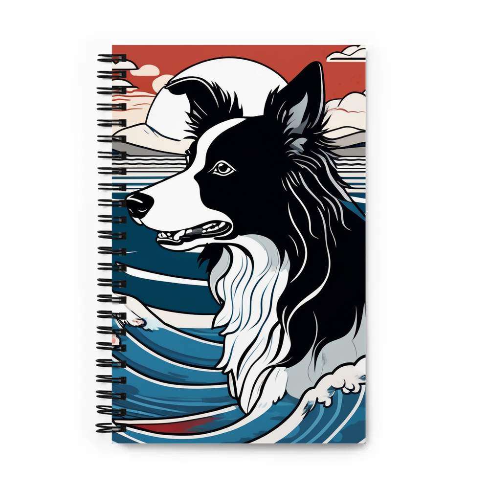 PugMug Custom Border Collie Spiral Notebook