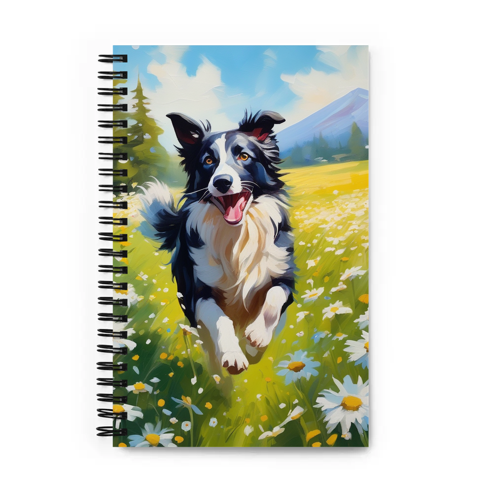 PugMug Custom Border Collie Spiral Notebook