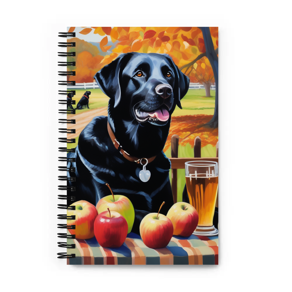 PugMug Custom Black Labrador Retriever Spiral Notebook