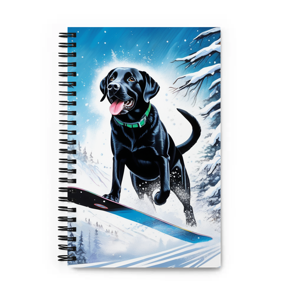 PugMug Custom Black Labrador Retriever Spiral Notebook