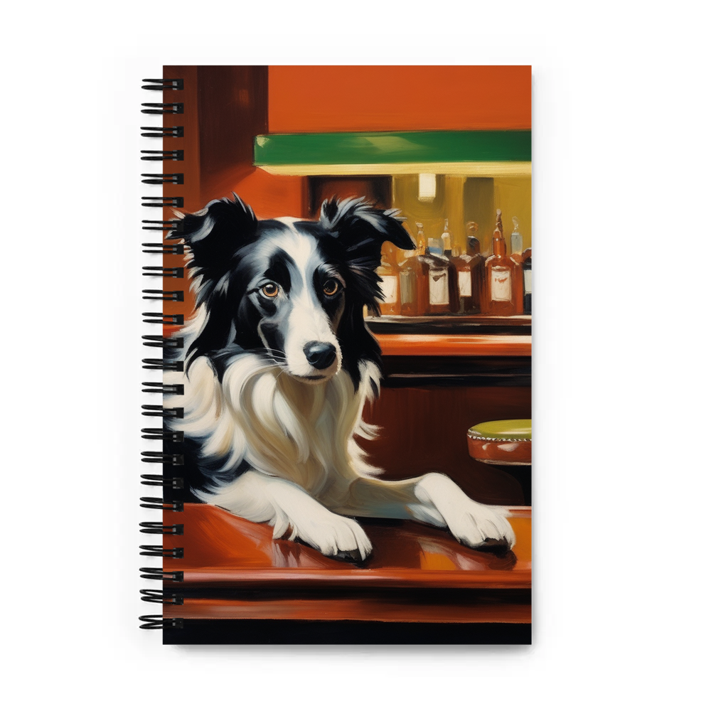 PugMug Custom Border Collie Spiral Notebook