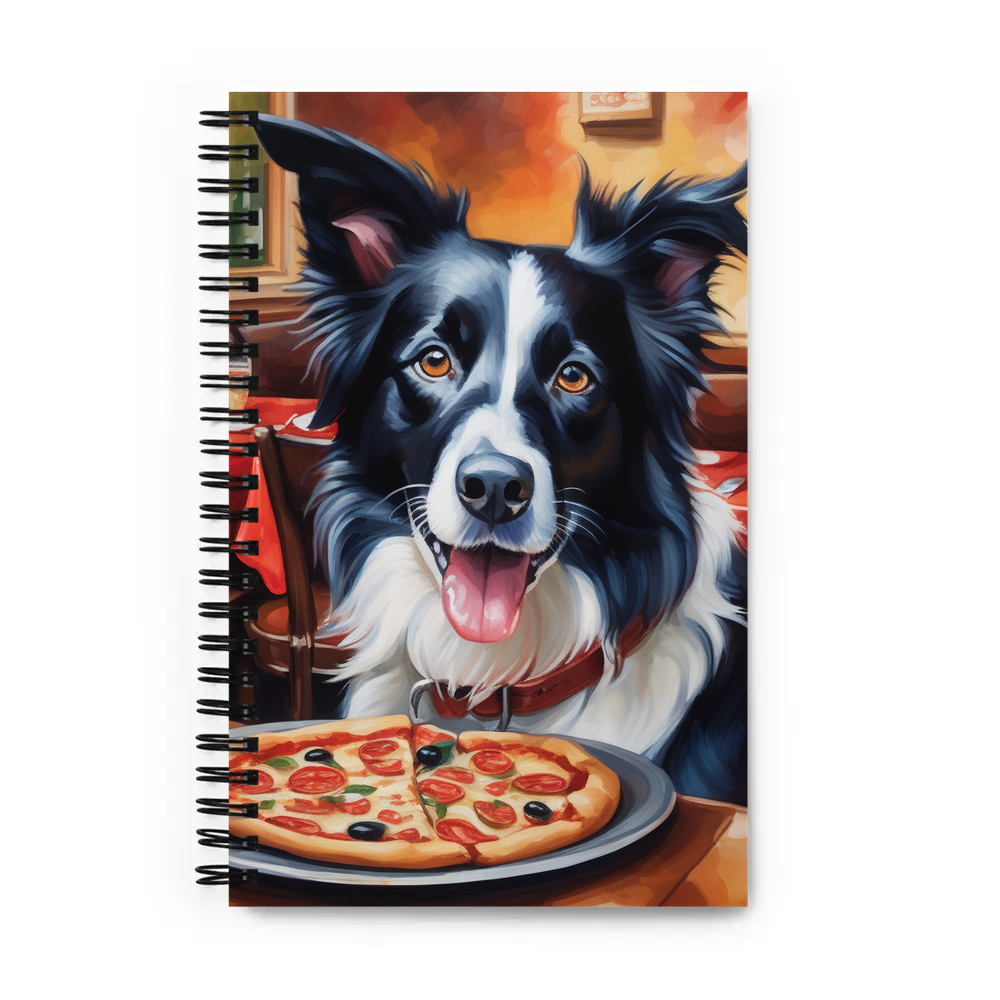 PugMug Custom Border Collie Spiral Notebook