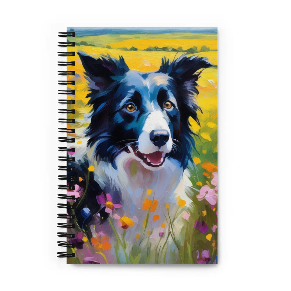 PugMug Custom Border Collie Spiral Notebook