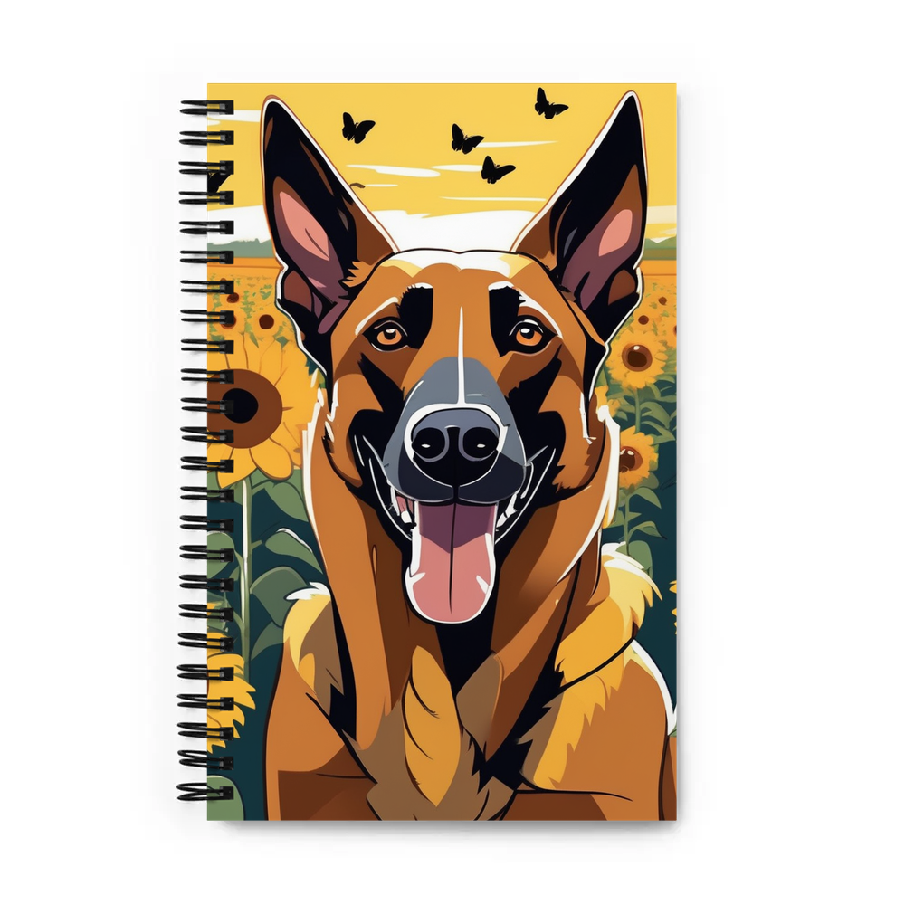 PugMug Custom Belgian Malinois Spiral Notebook