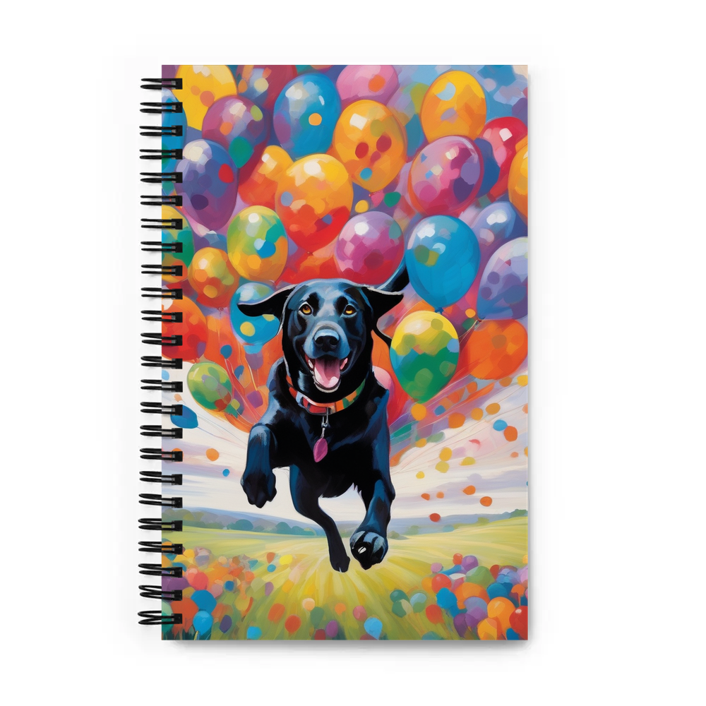 PugMug Custom Black Labrador Retriever Spiral Notebook
