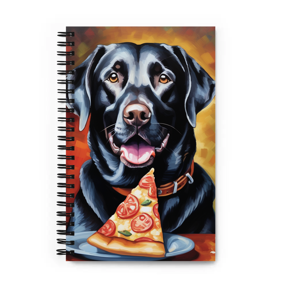 PugMug Custom Black Labrador Retriever Spiral Notebook