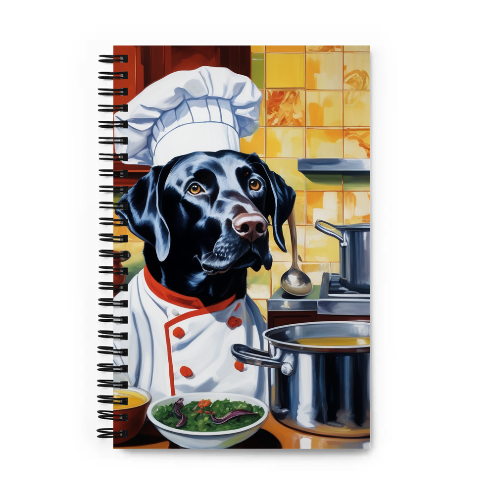 PugMug Custom Black Labrador Retriever Spiral Notebook