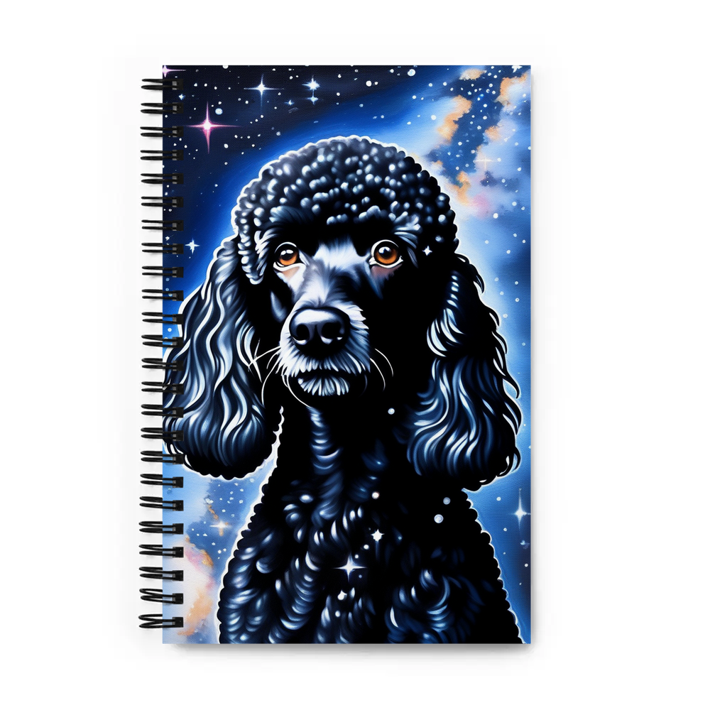 PugMug Custom Black Poodle Spiral Notebook