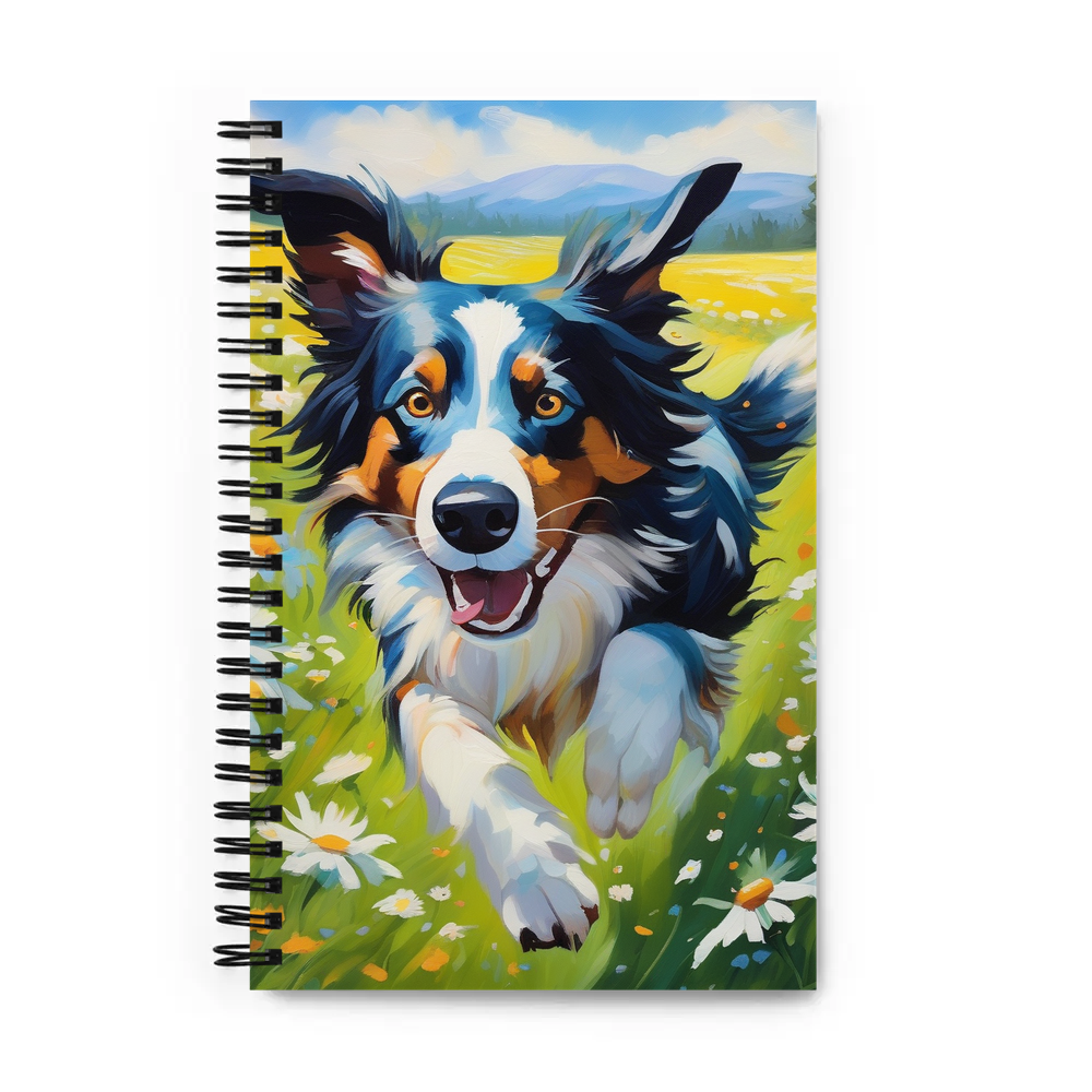PugMug Custom Border Collie Spiral Notebook