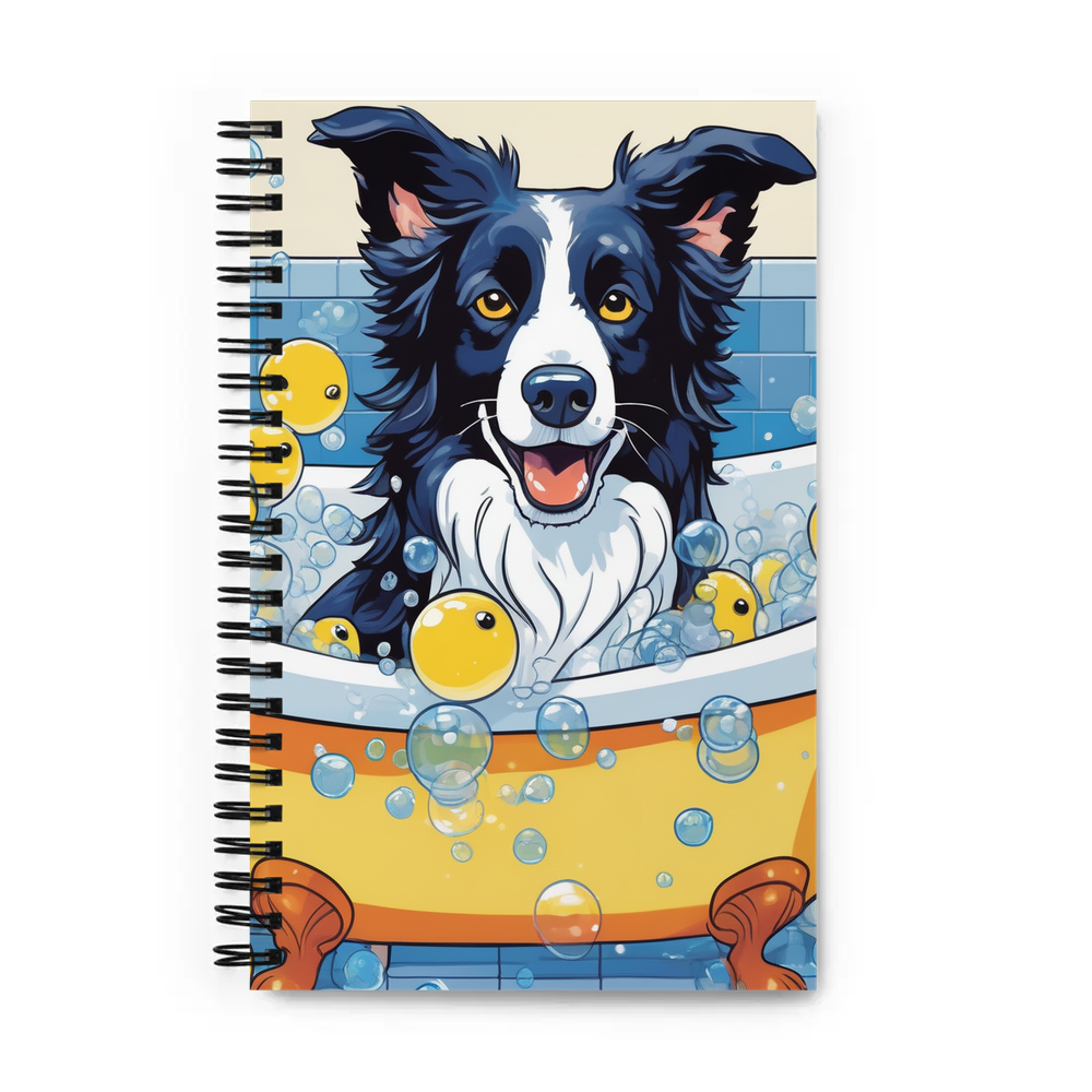 PugMug Custom Border Collie Spiral Notebook