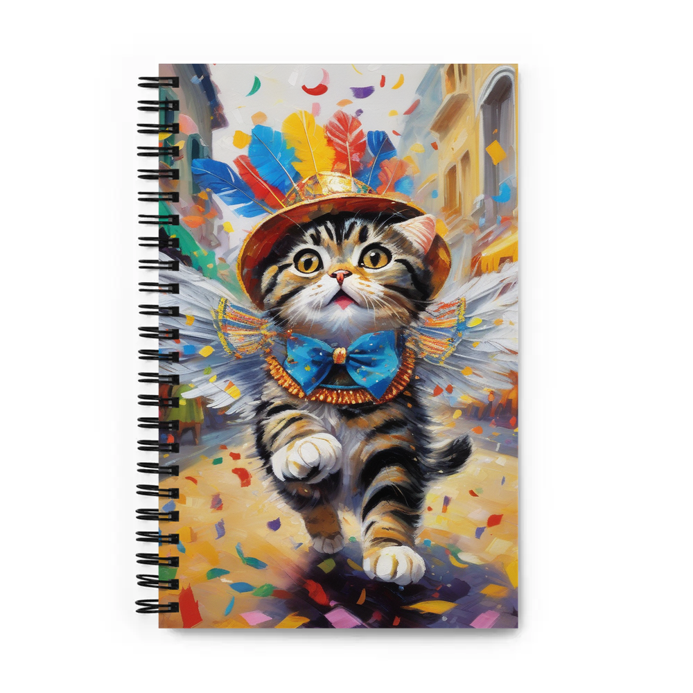 PugMug Custom Tabby Scottish Fold Cat Spiral Notebook