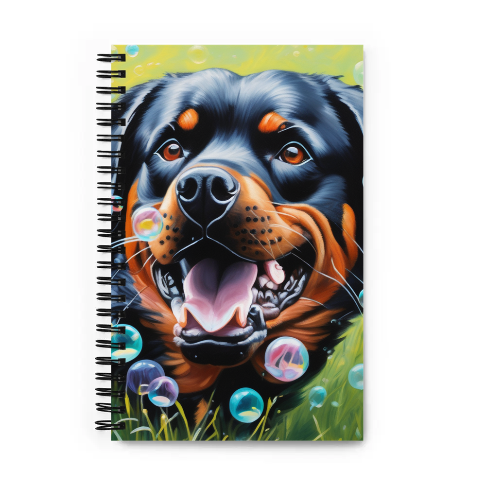 PugMug Custom Rottweiler Spiral Notebook