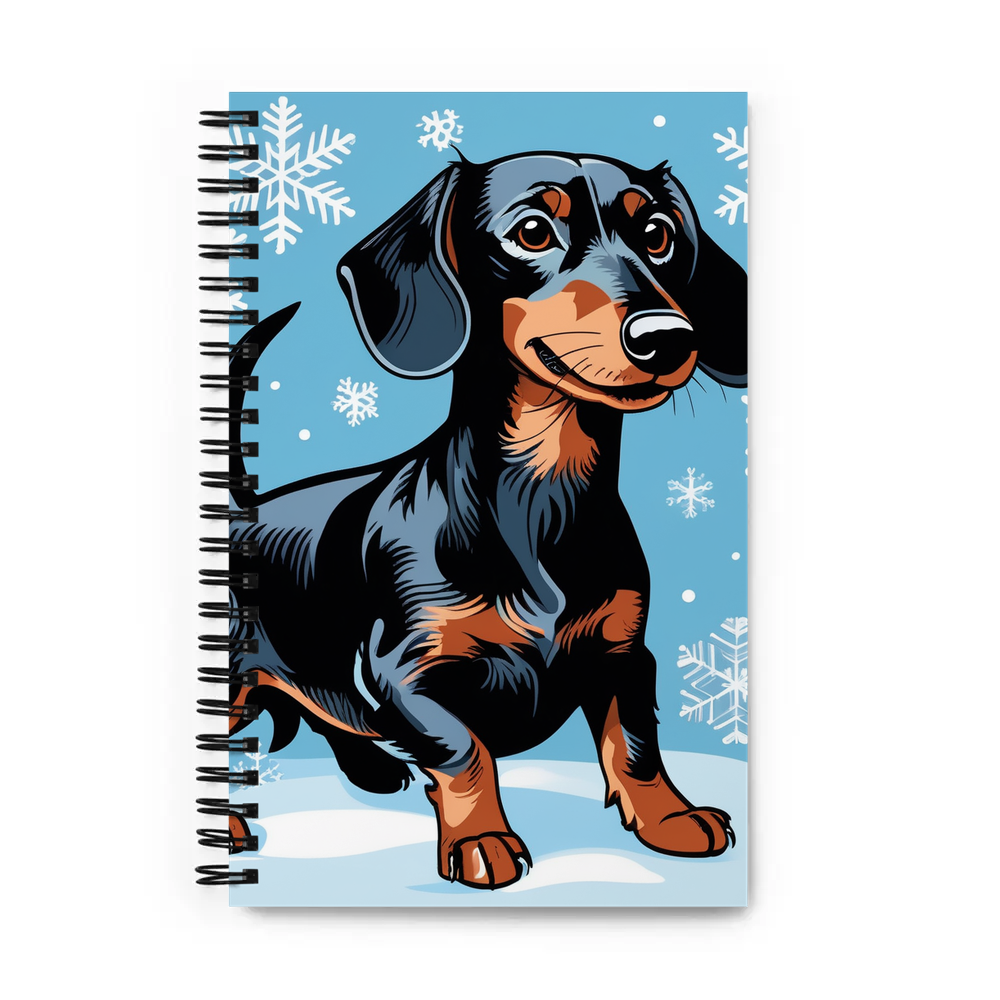 PugMug Custom Black Dachshund Spiral Notebook
