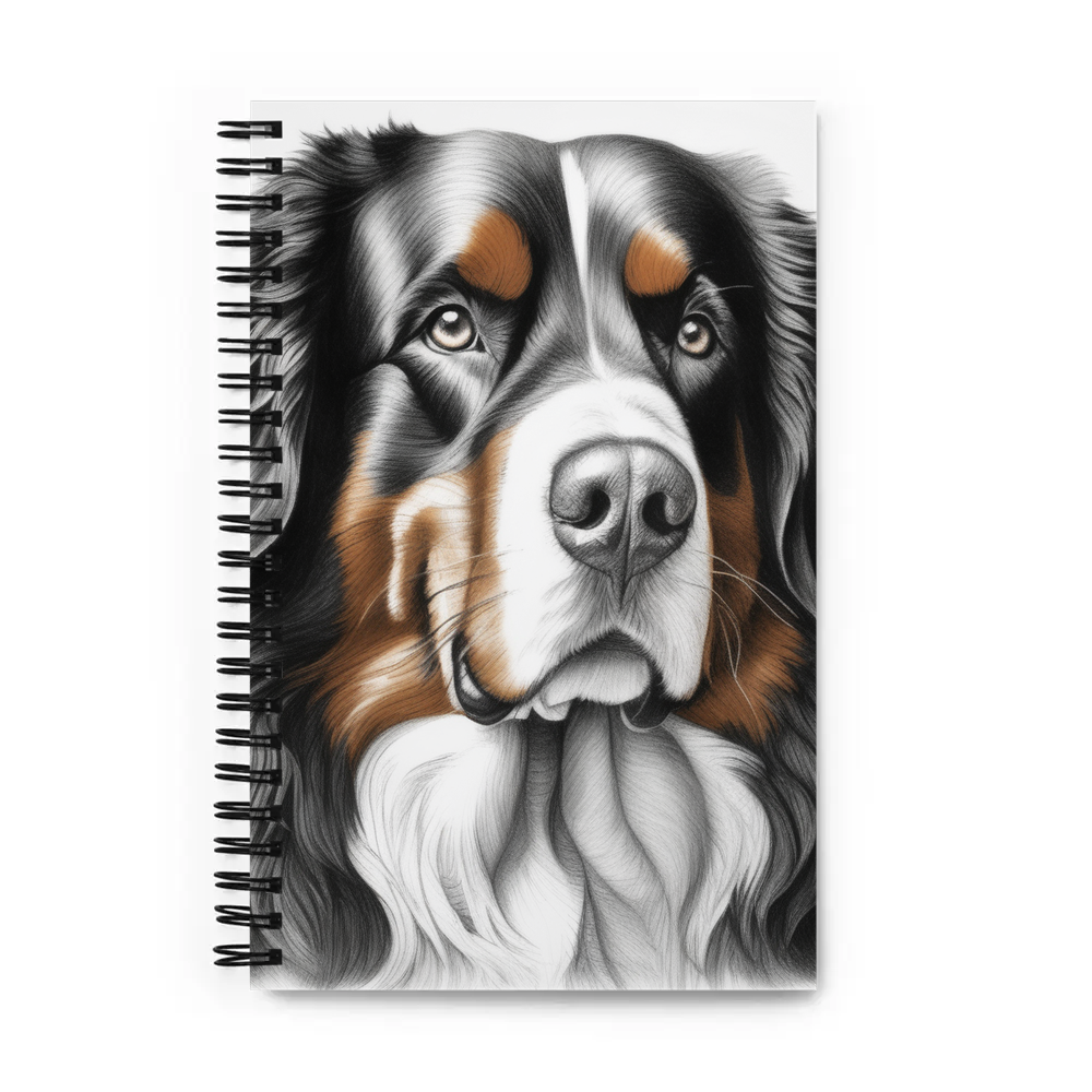 PugMug Custom Bernese Mountain Dog Spiral Notebook