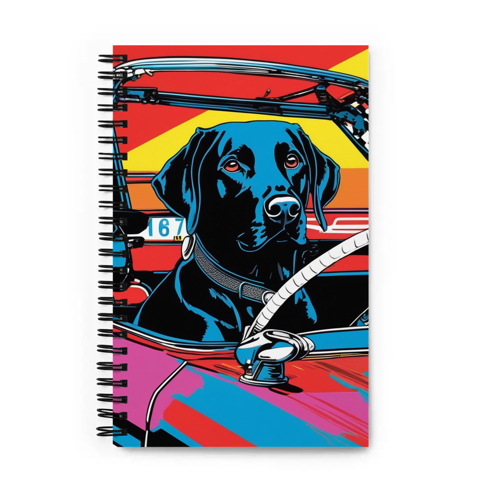 PugMug Custom Black Labrador Retriever Spiral Notebook