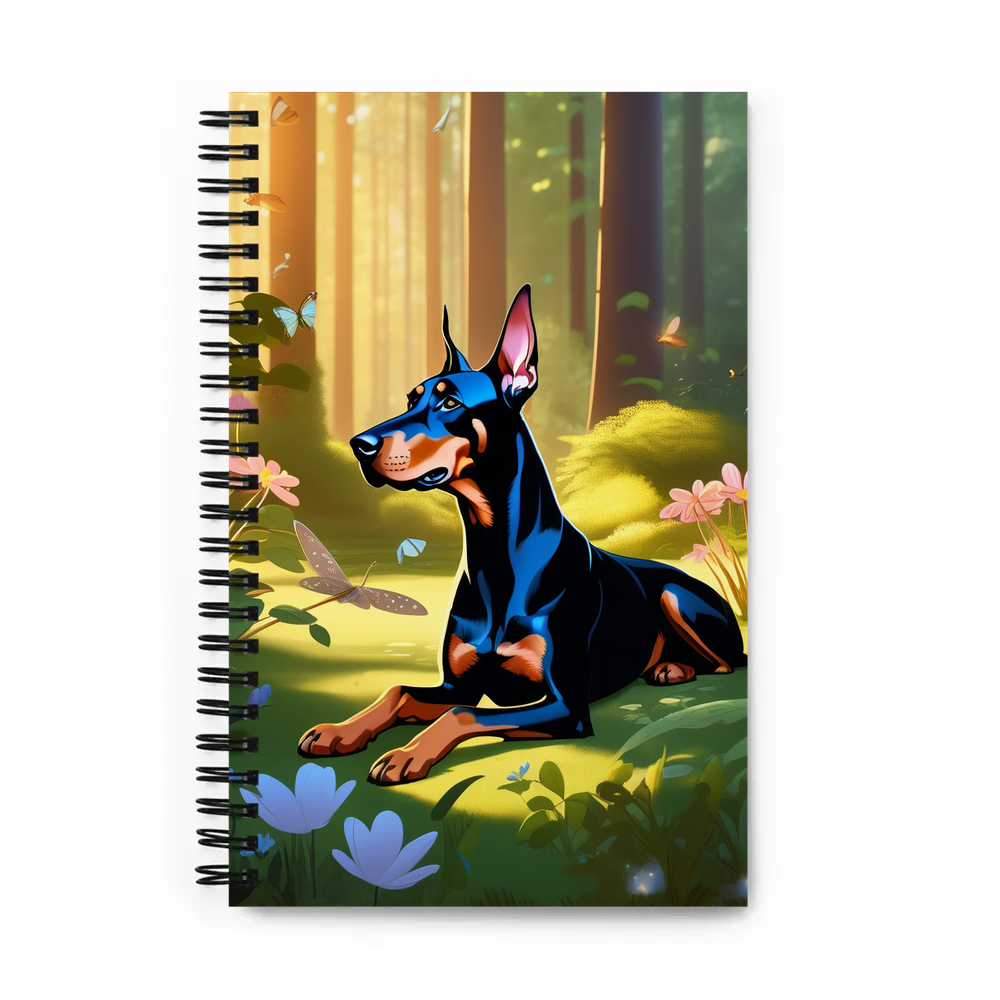 PugMug Custom Doberman Pinscher Spiral Notebook