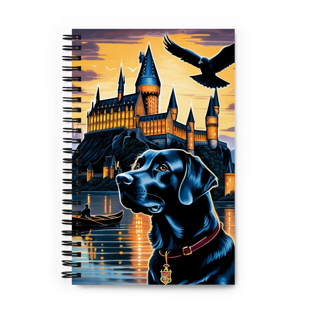 PugMug Custom Black Labrador Retriever Spiral Notebook