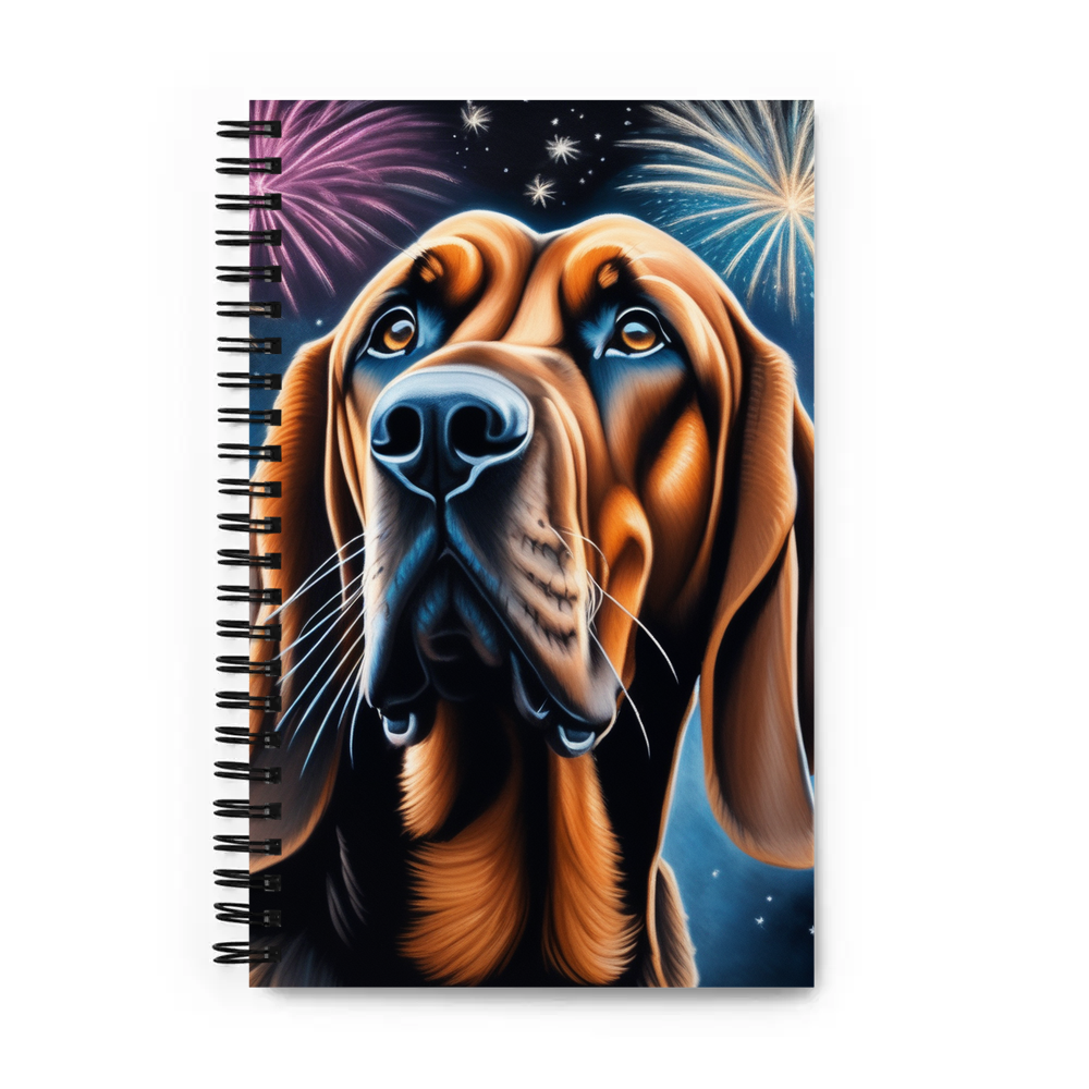 PugMug Custom Bloodhound Spiral Notebook