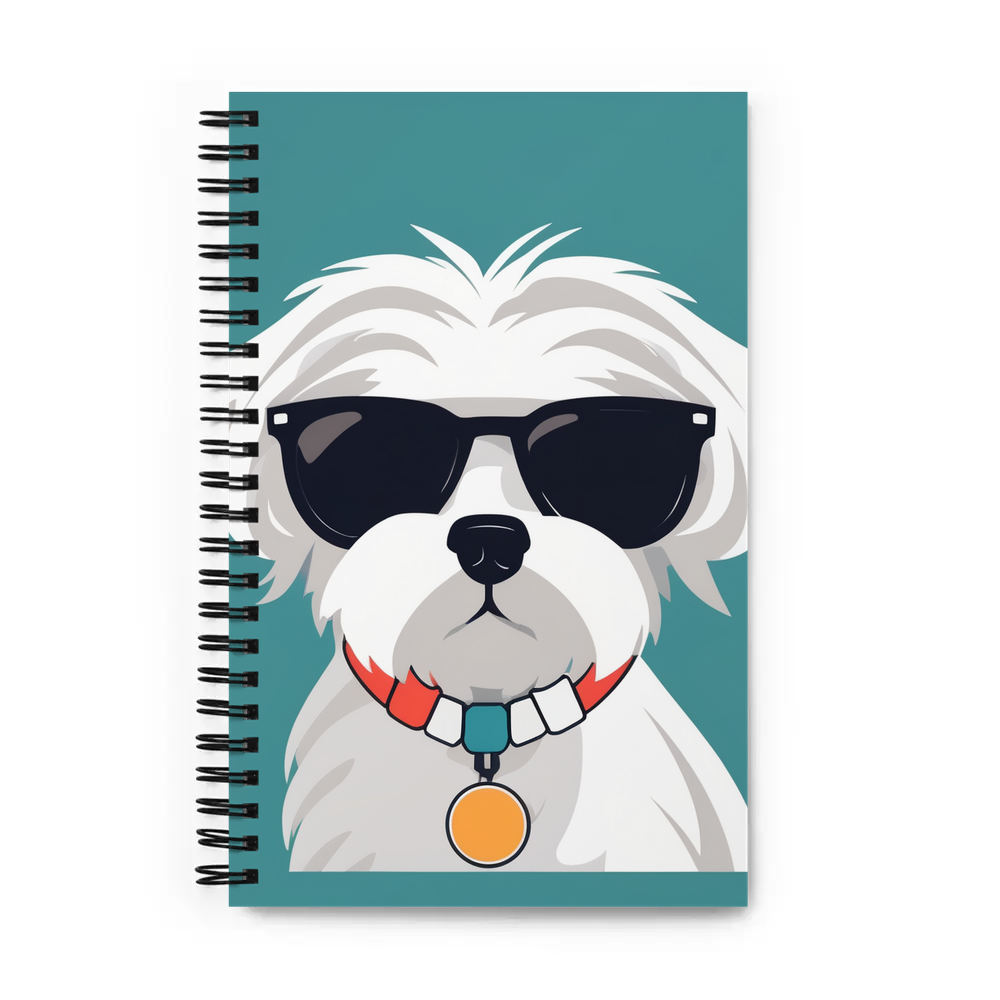 PugMug Custom Maltese Dog Spiral Notebook