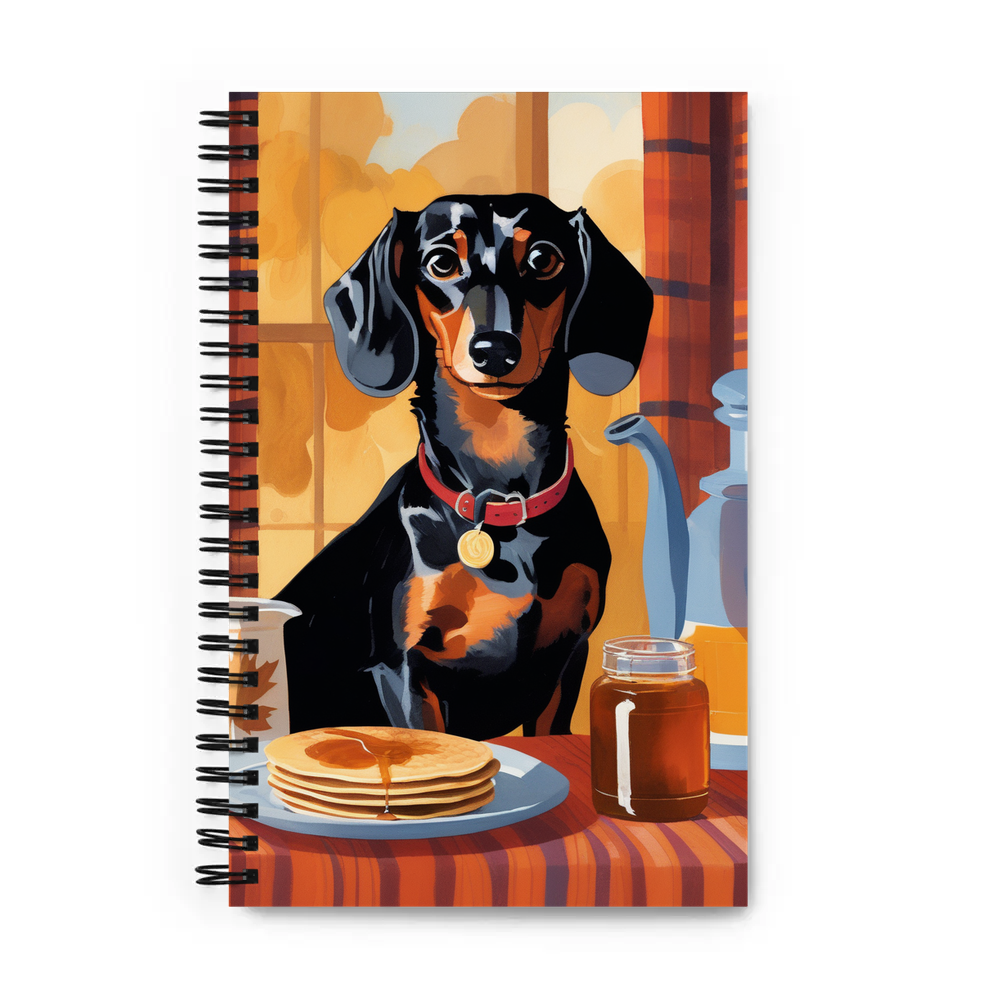 PugMug Custom Black Dachshund Spiral Notebook