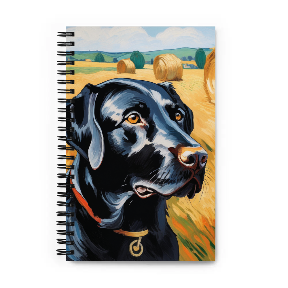 PugMug Custom Black Labrador Retriever Spiral Notebook