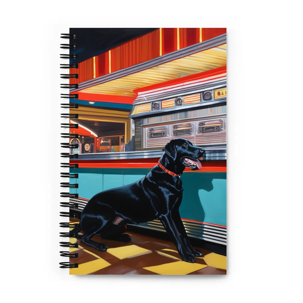PugMug Custom Black Labrador Retriever Spiral Notebook