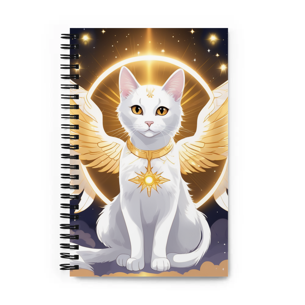 PugMug Custom White Companion Cat Spiral Notebook
