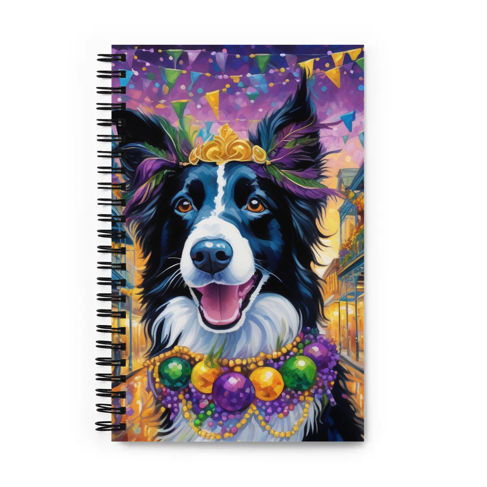 PugMug Custom Border Collie Spiral Notebook