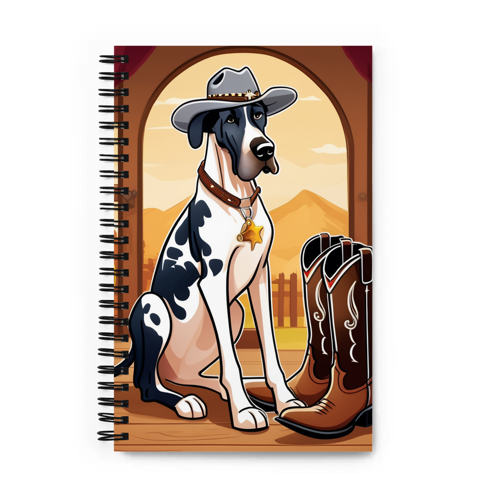 PugMug Custom Great Dane Spiral Notebook