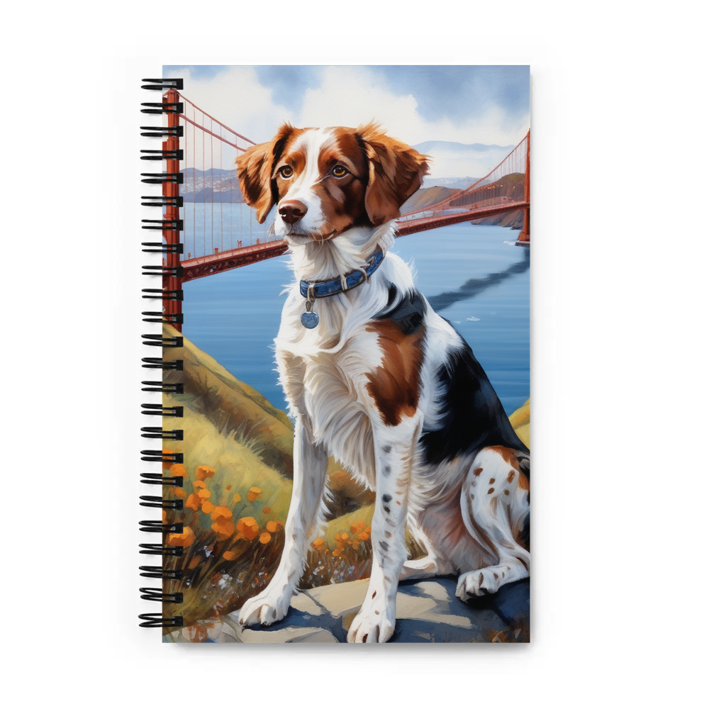 PugMug Custom Brittany Dog Spiral Notebook