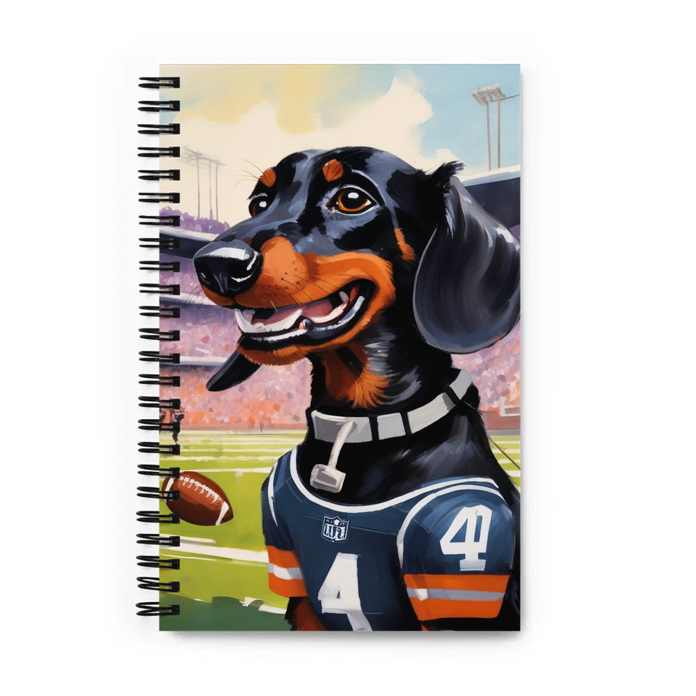 PugMug Custom Black Dachshund Spiral Notebook