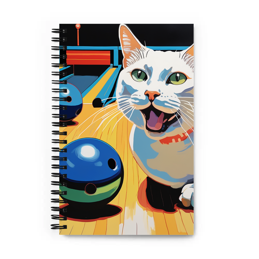 PugMug Custom White Companion Cat Spiral Notebook