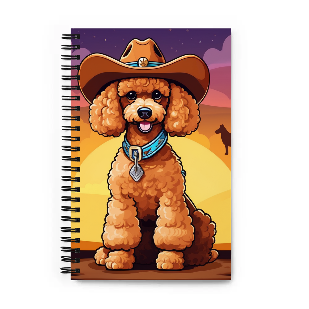 PugMug Custom Tan Poodle Spiral Notebook