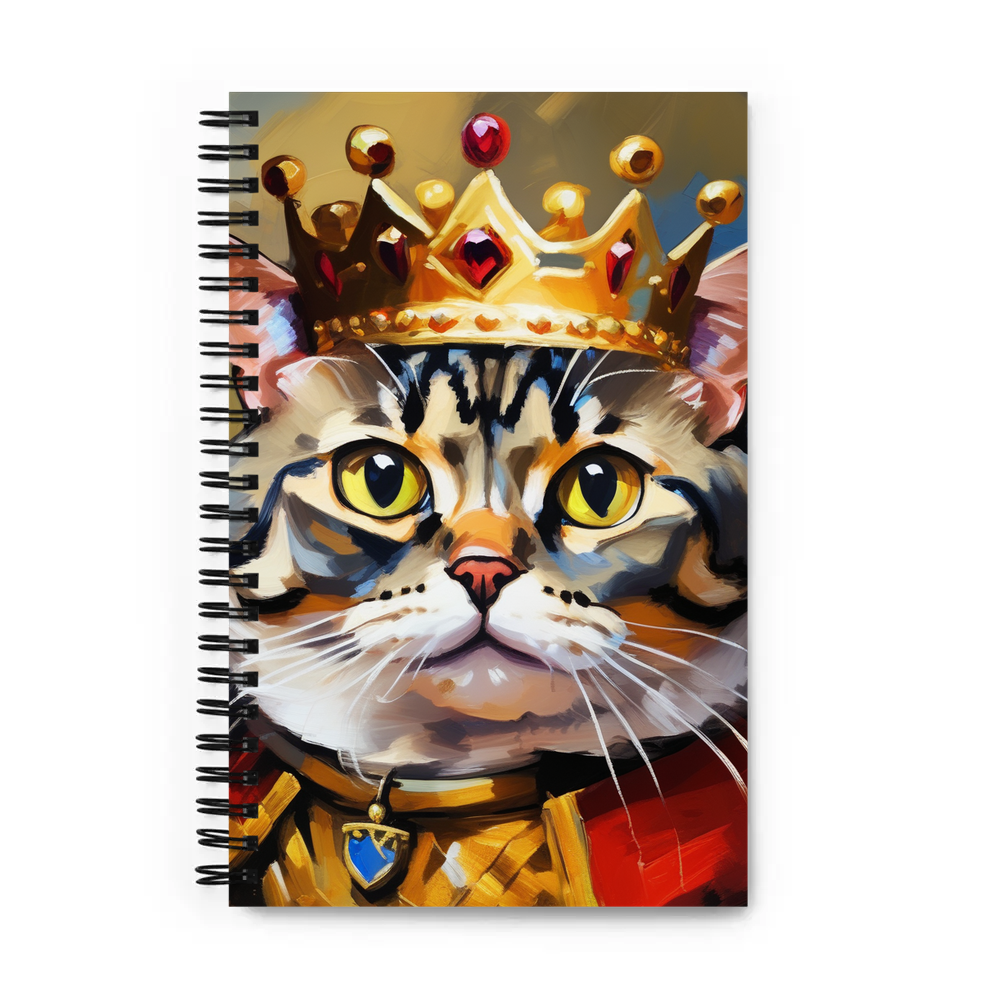 PugMug Custom Tabby Scottish Fold Cat Spiral Notebook