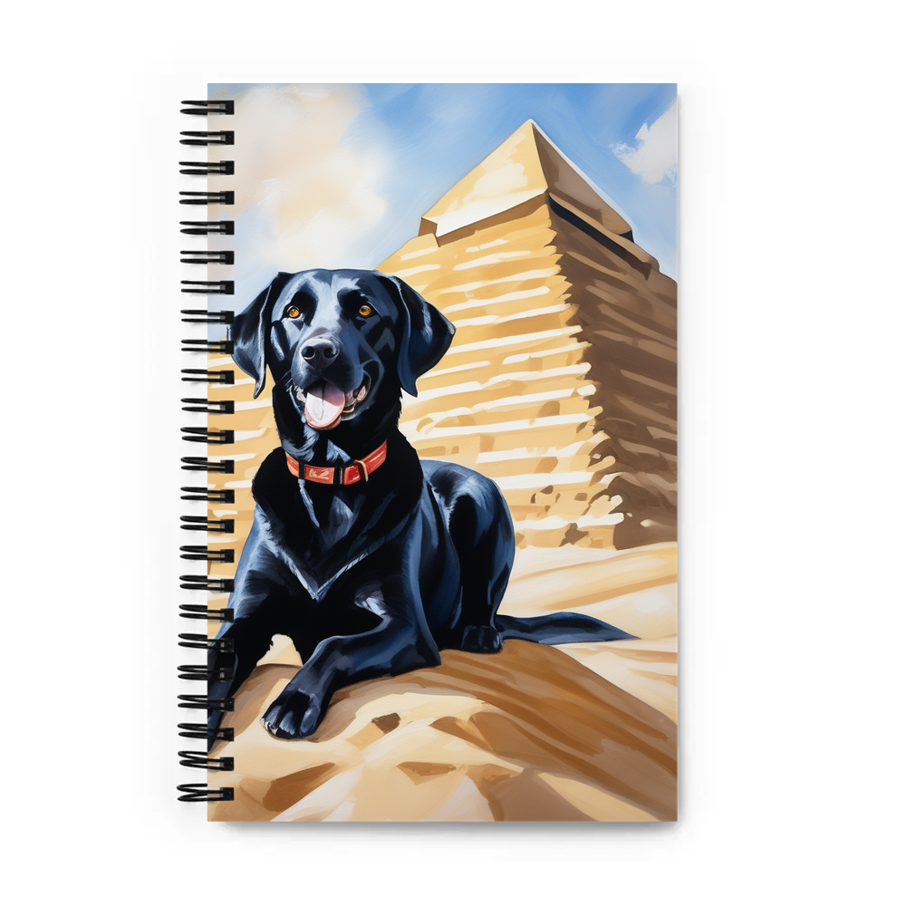 PugMug Custom Black Labrador Retriever Spiral Notebook